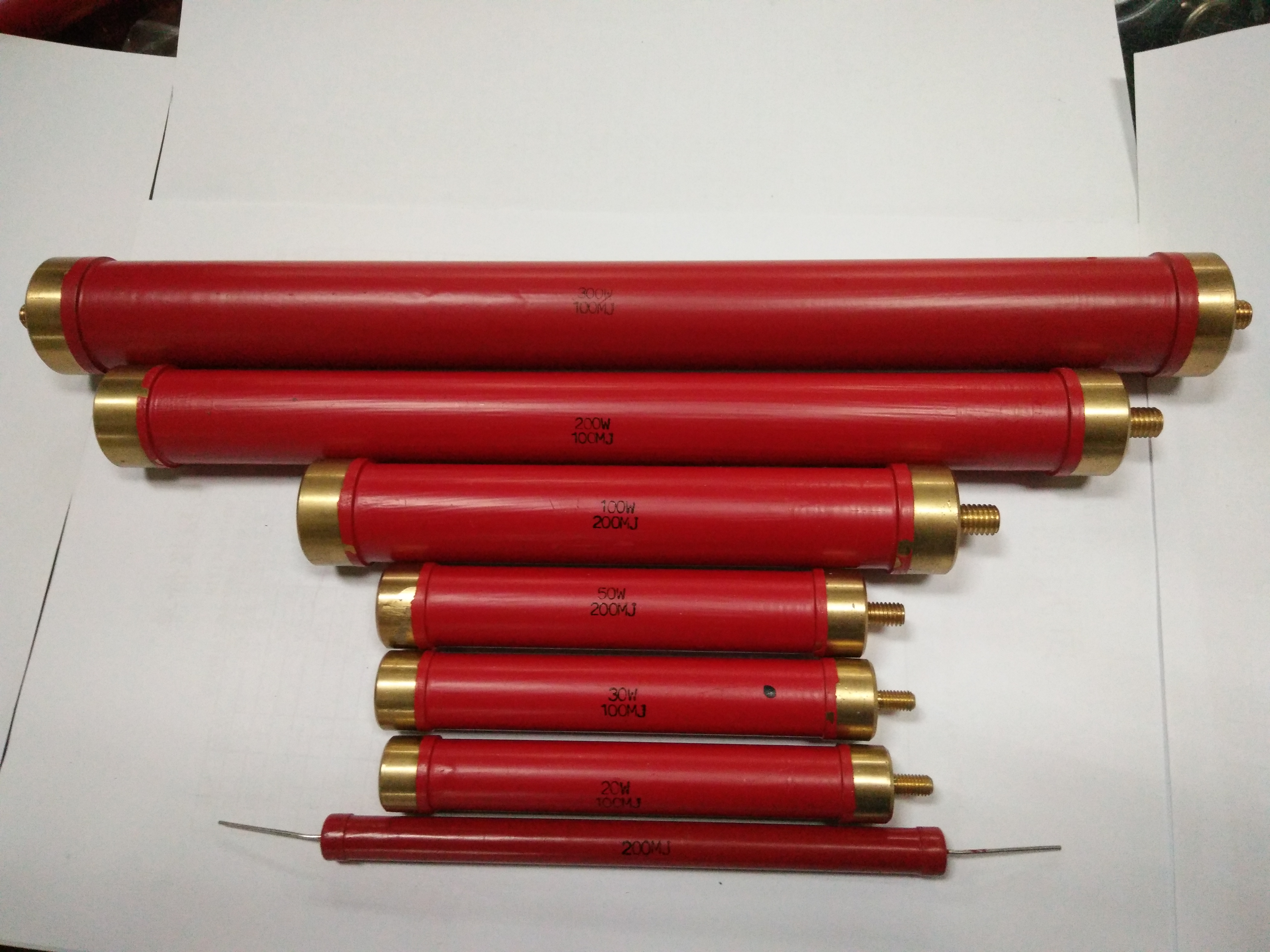 电阻大红红袍无感高压高压电ri80300w100m玻璃电阻器