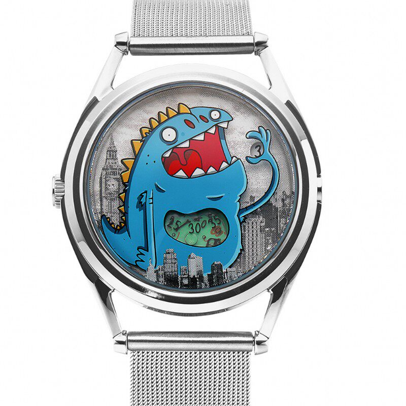 手表正品mrjoneswatches蓝色怪兽巨人新款自动自动机欧美腕表