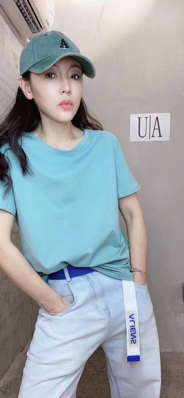 ua女装夏新圆领基础打底纯色80支丝光棉短袖t恤女上衣净限购