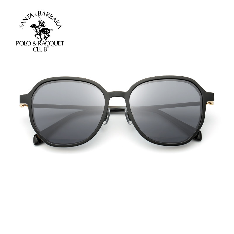 sbprc圣大保罗近视太阳镜眼镜架多边形圆框夹片偏光套镜眼镜架