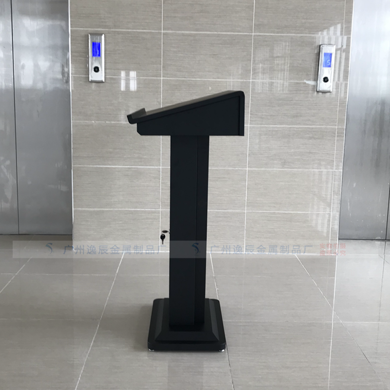 高档白色餐厅讲台演讲台 售楼迎宾台 酒店接待台 咨客台黑色包邮 - 图1