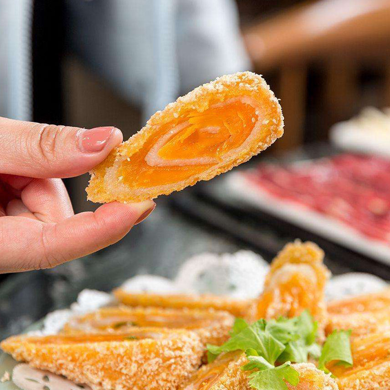 嘉福咸蛋蛋卷广东潮汕粤菜潮菜油炸传统手工传统中式糕点