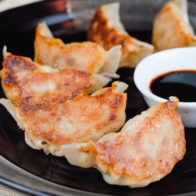 煎饺加藤日式熟制半成品锅贴加热即食饺子商用水饺