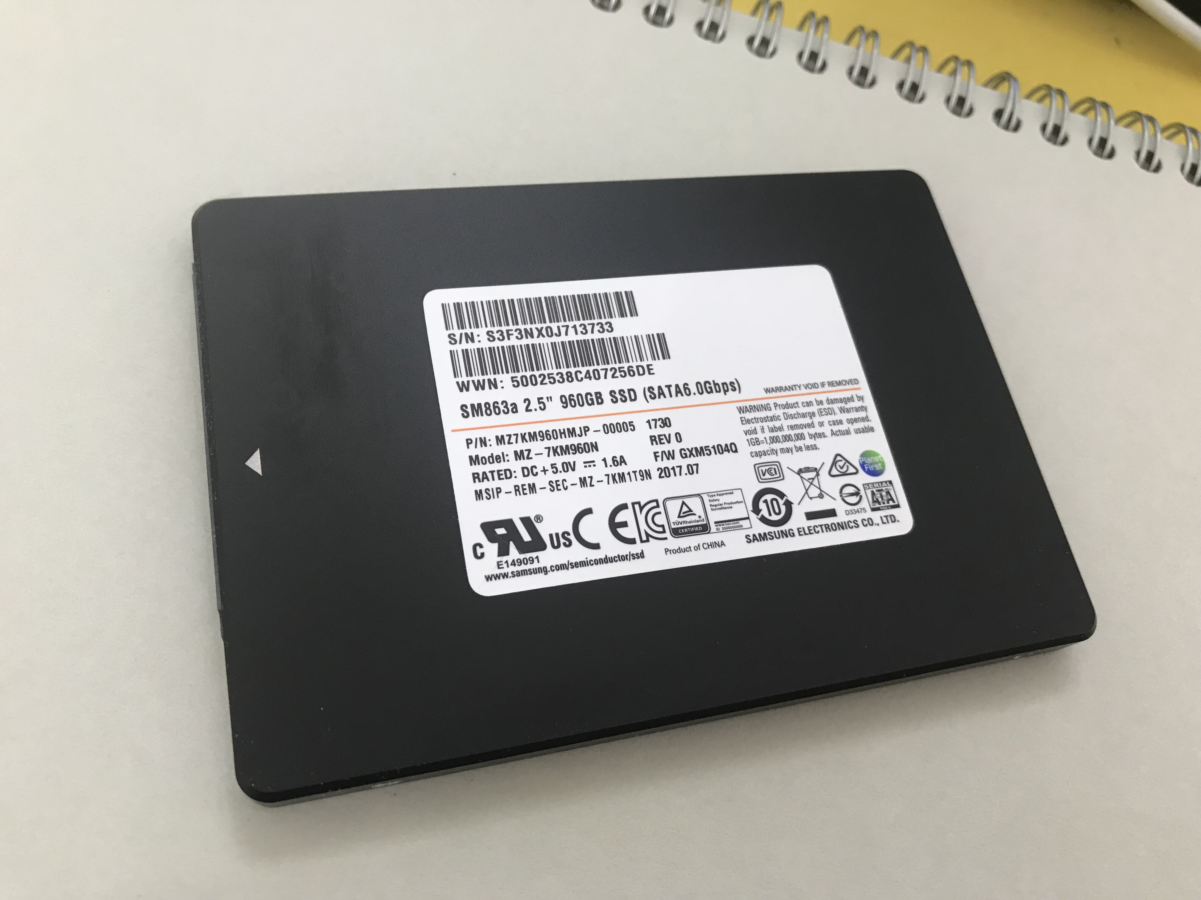 960g三星sm863apm883pm863pm863amlc企业级固态硬盘固态硬盘