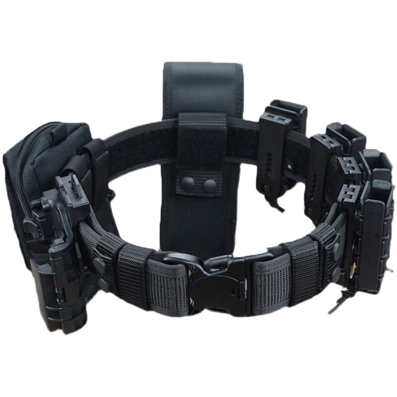 ipsc战术腰带套装p1带灯枪套快拔套弹夹夹套腰带