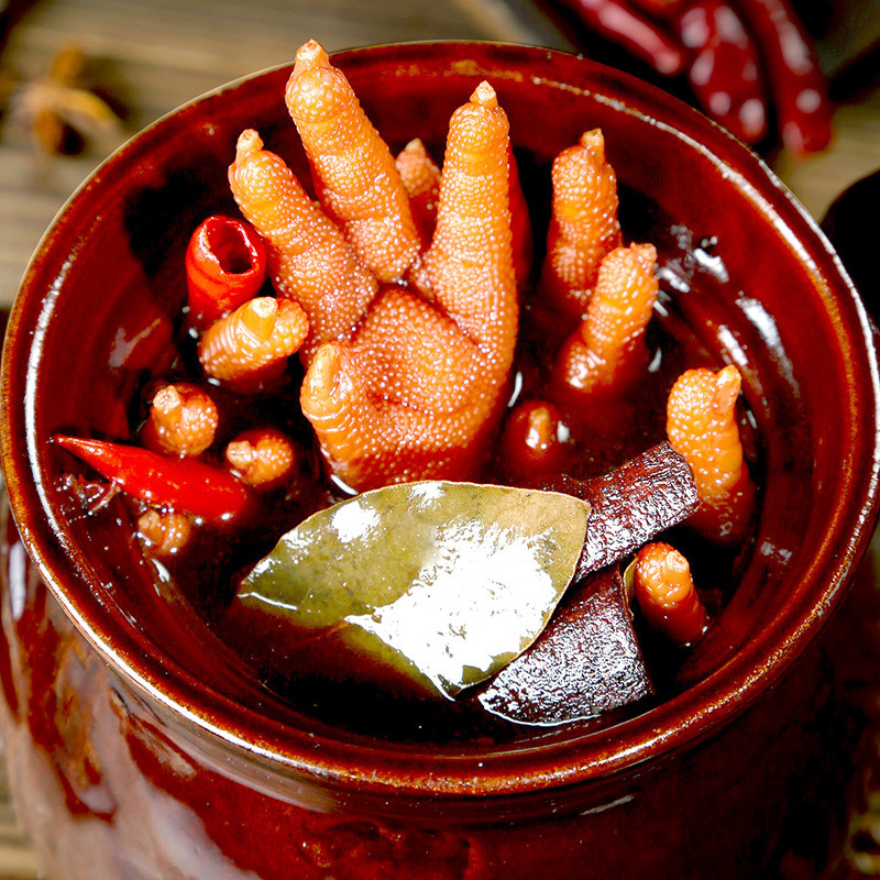 大连棒棰岛酱香凤爪鸡爪子鸡脚卤味五香不辣熟食休闲网红零食整箱