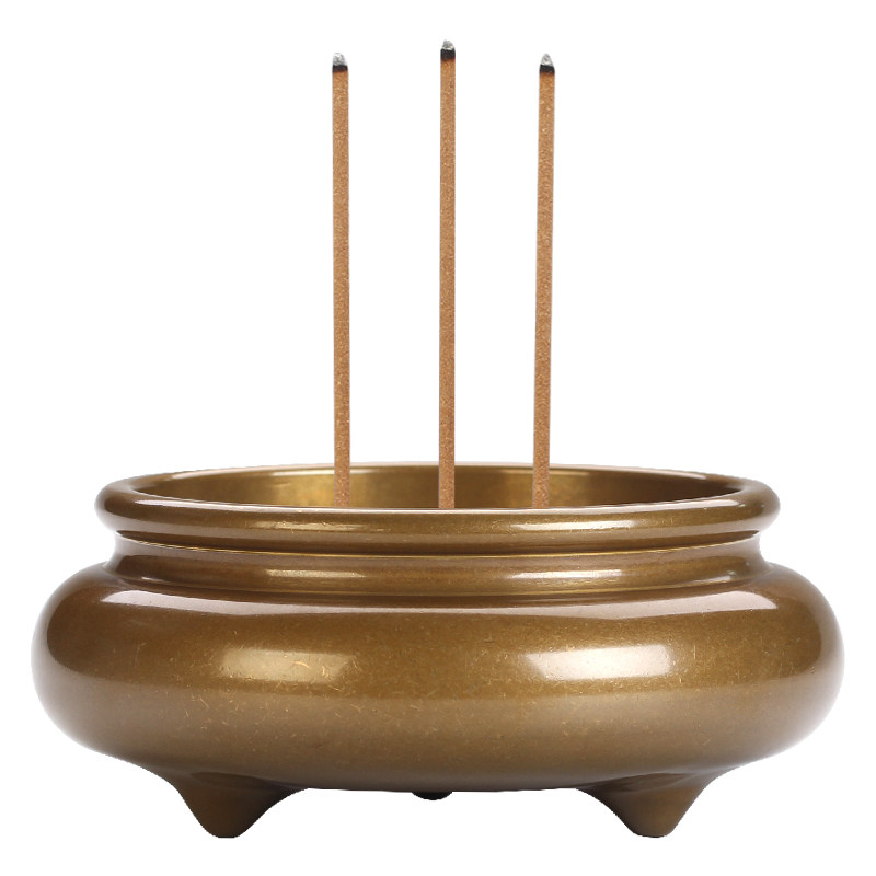 香炉纯铜特大号宣德供奉供佛檀香家用室内焚香香薰炉
