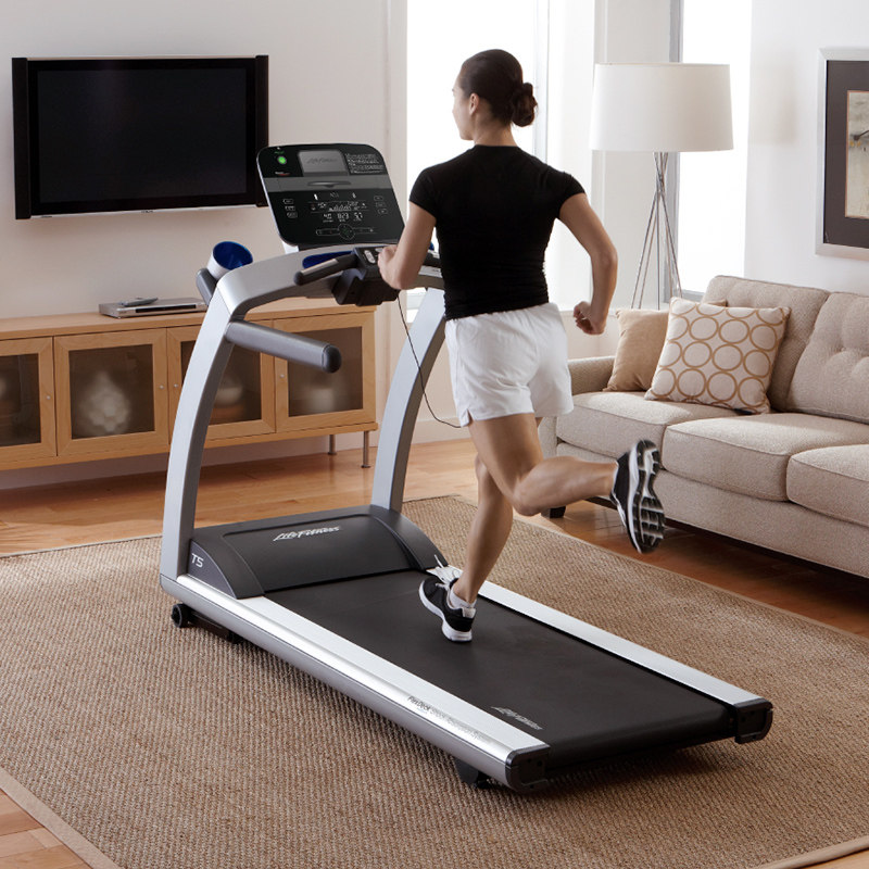 美国lifefitness力健跑步机t5豪华家用静音减震健身器材跑步机
