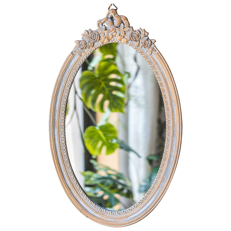 【掬涵】古典雕花镜子 法式欧式复古镂空浮雕壁挂卫生间门厅玄关