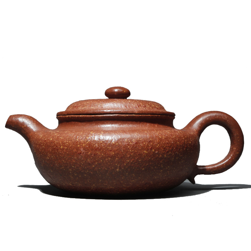 宜兴宜兴紫砂紫砂壶纯全手工粗砂原矿红降坡泥家用茶壶