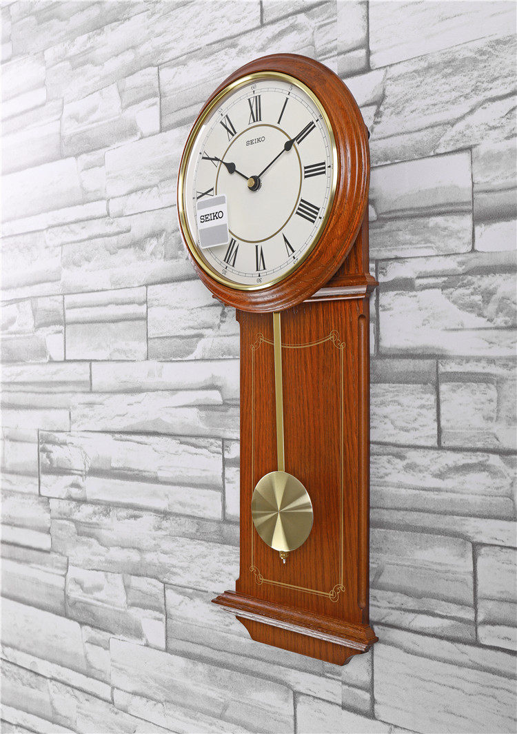 正品品包seiko日本精工钟表壁式摆动吊摆挂钟挂钟