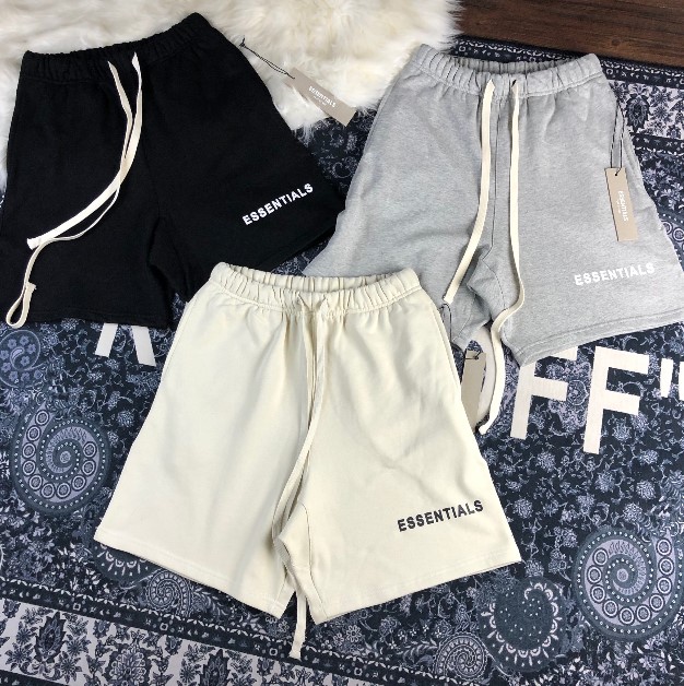 fearofgod反光字母essentials休闲印花短裤高街休闲裤