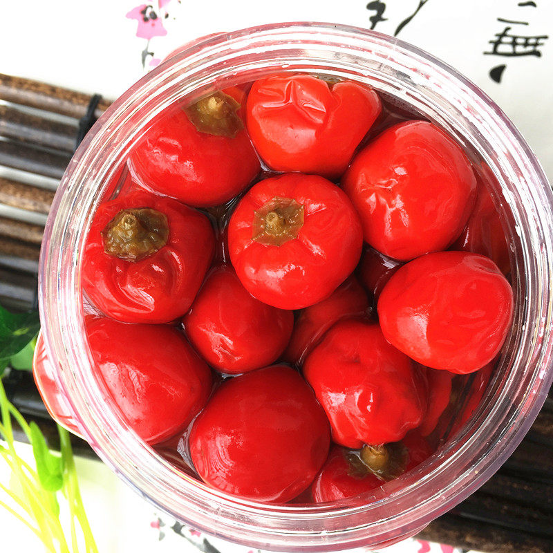 泡灯笼椒1500g四川泡红色灯笼椒灯笼泡椒椒红辣椒圆泡椒泡海椒