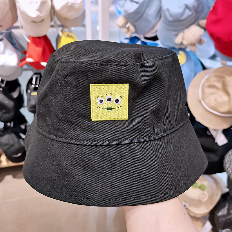 名创优品防晒日系夏季男女可爱miniso戴可爱双面渔夫帽子