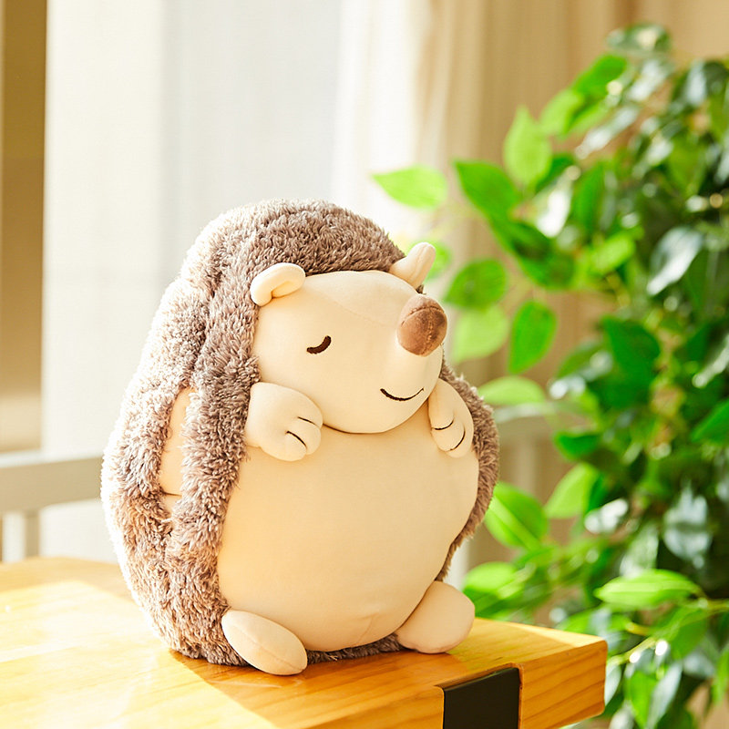 livheart创意礼盒装可爱刺猬玩偶暖手抱枕毛绒玩具送女友生日礼物