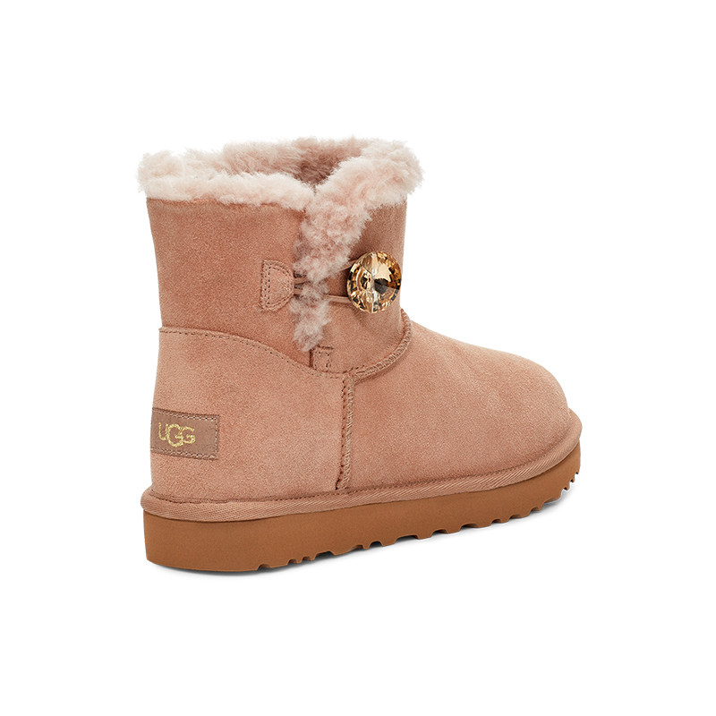 ugg2020冬季新款女士靴子水晶扣迷你经典温暖短靴雪地靴 1118998