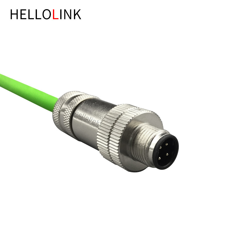 八芯m12四芯插头以太网航空接头profinet连接器传感器连接器