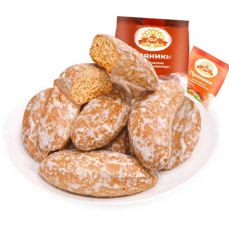 饼干安格耶夫香蕉光头400g俄罗斯进口发酵休闲传统西式糕点