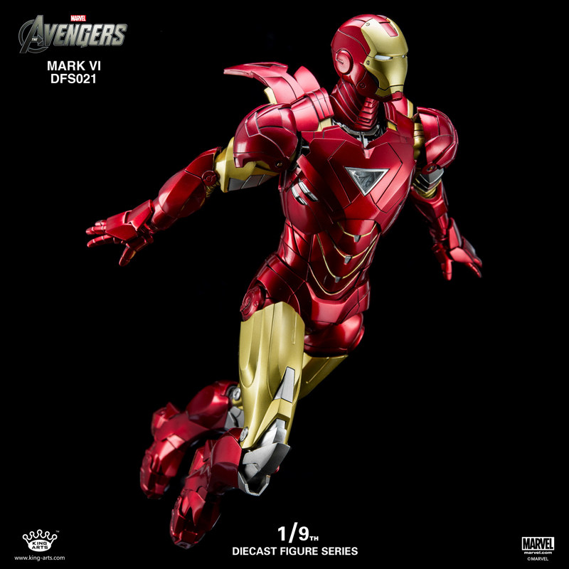 kingarts钢铁侠手办合金mk6兵人模型拆甲台ka漫威兵人专区