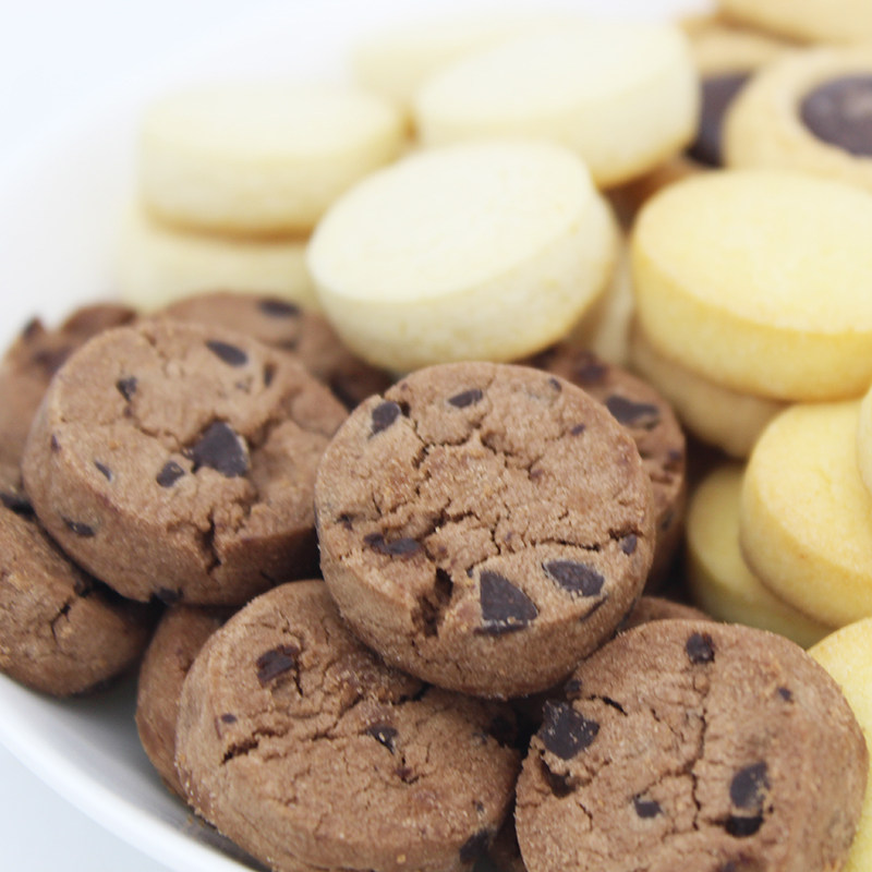 饼干波路普奇曲奇1条巧克力巧巧牛奶味软香饼曲奇饼干