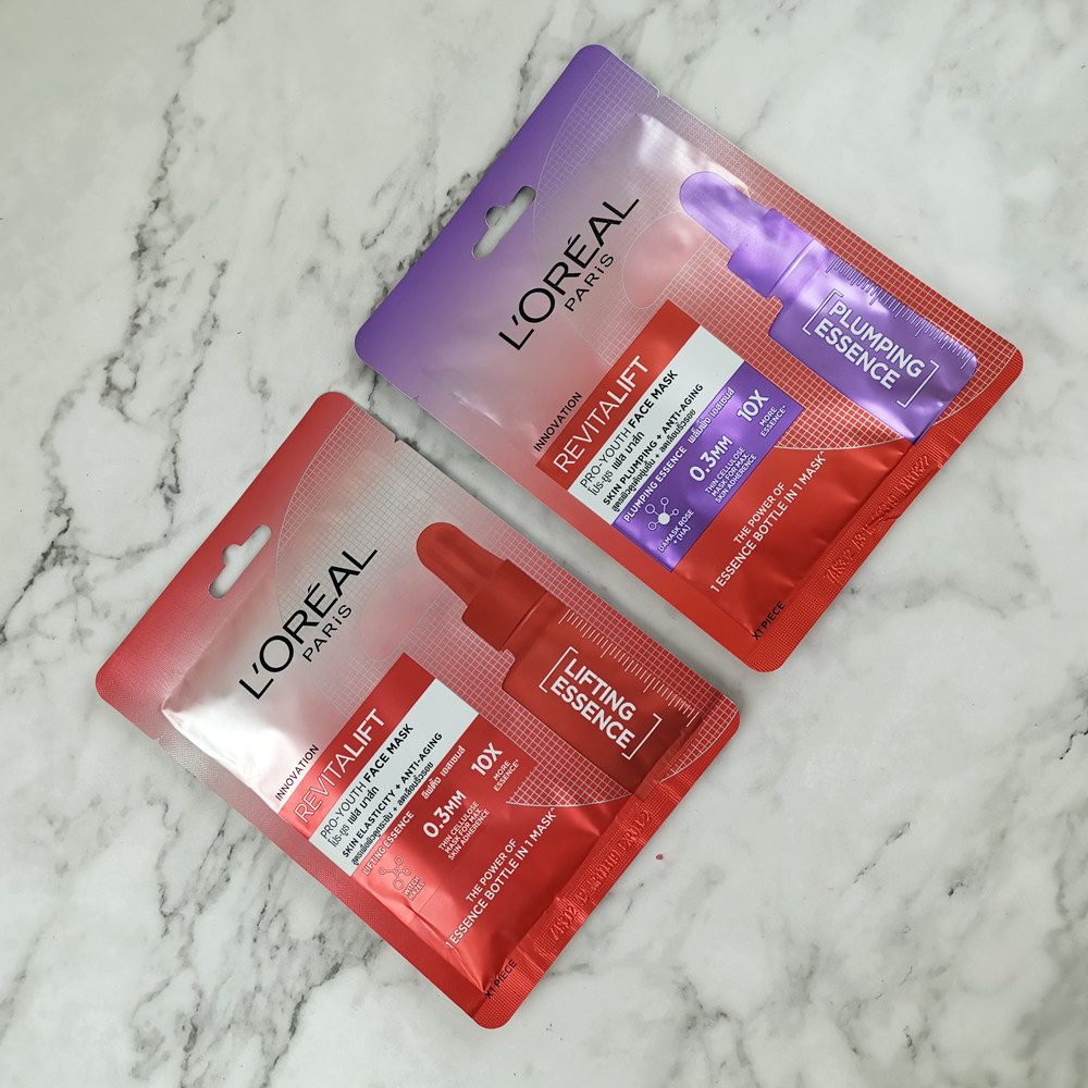 泰国专柜loreal欧莱雅复颜系列抗皱紧致美白贴片贴片面膜