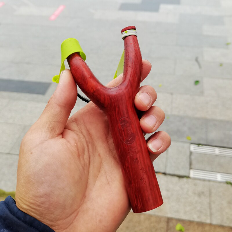 邓飞虎实木反曲手工木纯原木木制木质弹弓紫光飞镖