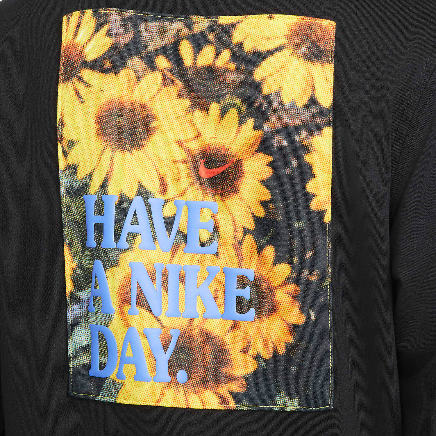 正品nike耐克春季新款小雏菊刺绣运动休闲套头连帽运动卫衣