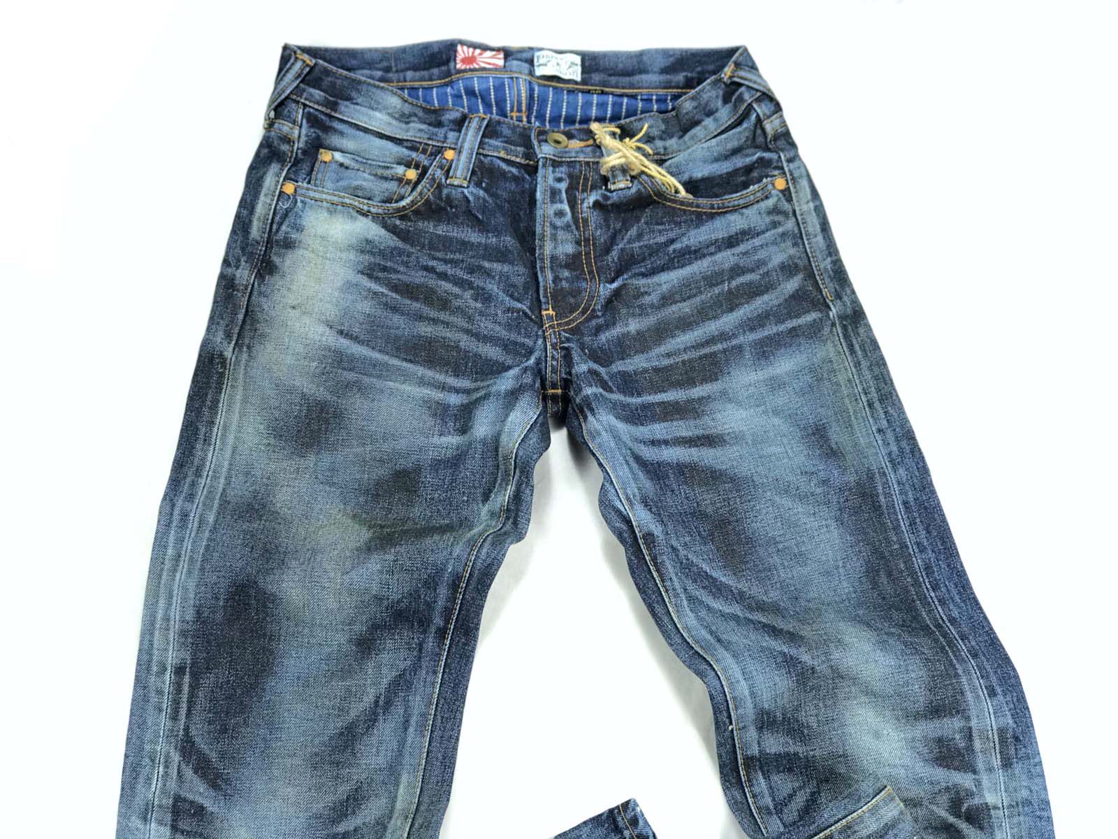 prps牛仔裤制品noir蓝色做旧水洗长裤日产赤耳牛仔裤