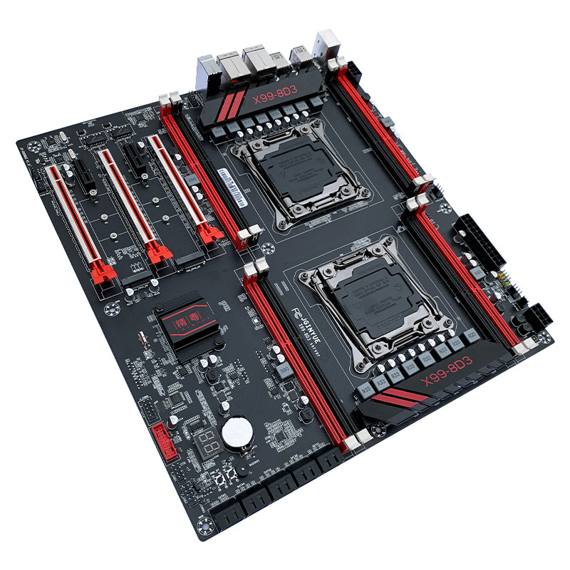 精粤x99 2678v3 2969 2666 8通道ddr3支持e5 8d3双路主板cpu套装 - 爱