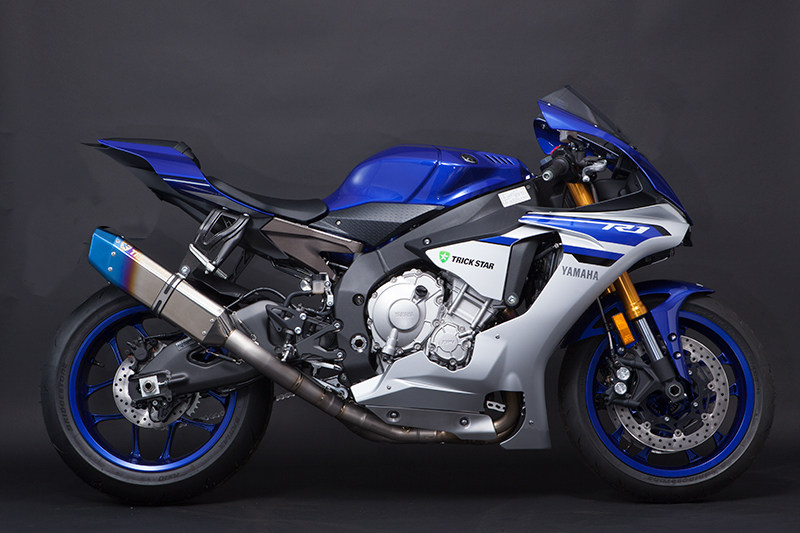 trickstar适用yamaha雅马哈yzfr1钛合金全段排气管梦幻摩托车排气管