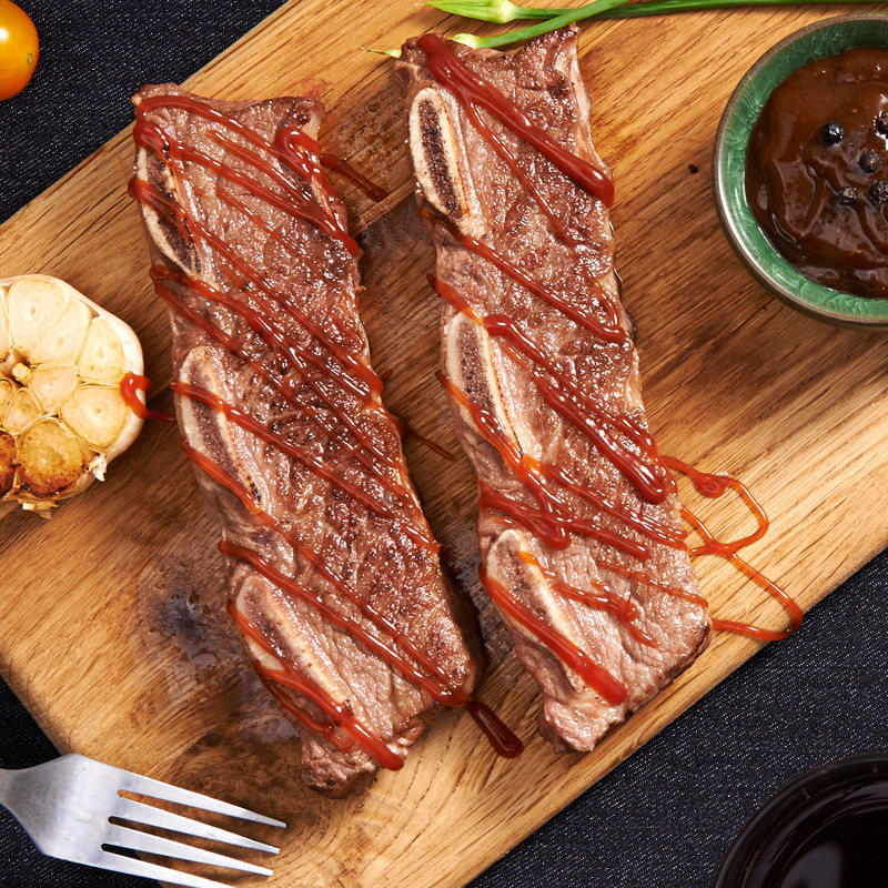 赤豪食品 原味系列 原切m级原味牛排 牛仔骨150克 牛小排10片包邮