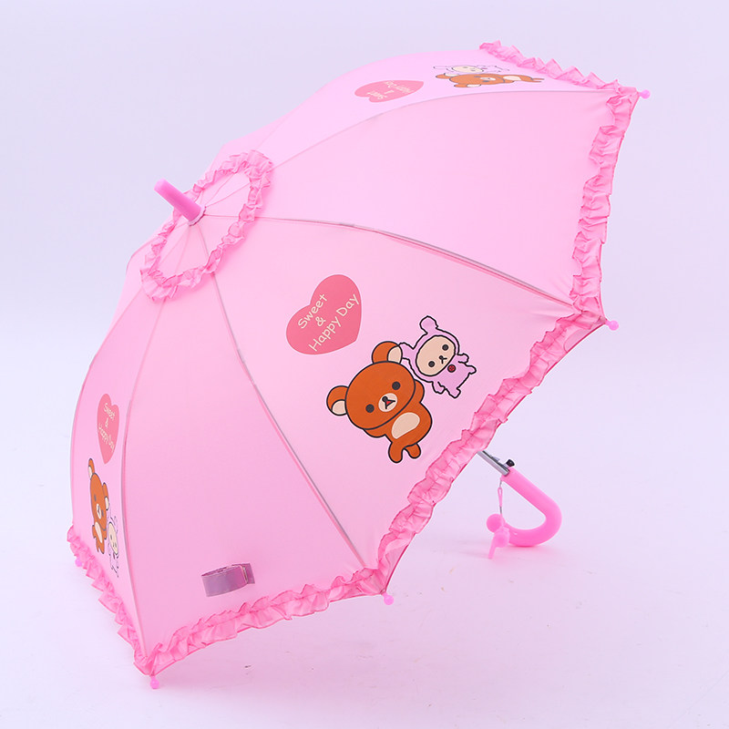 儿童雨伞女男小学生公主幼儿园宝宝小孩童自动可爱轻便宝宝儿童伞
