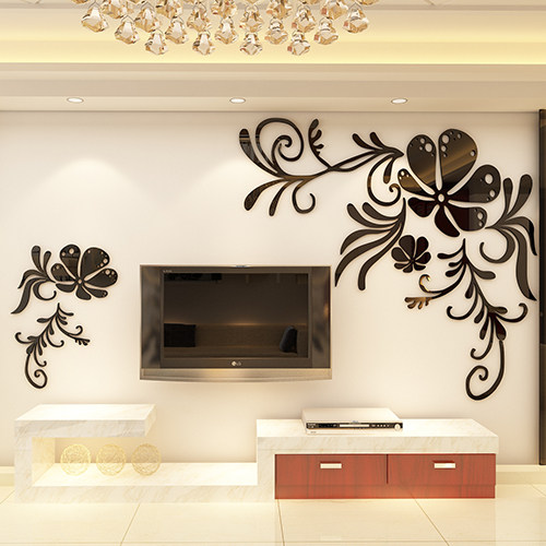 客厅装饰电视墙贴画3d立体亚克力背景墙卧室房间墙面贴纸沙发墙壁