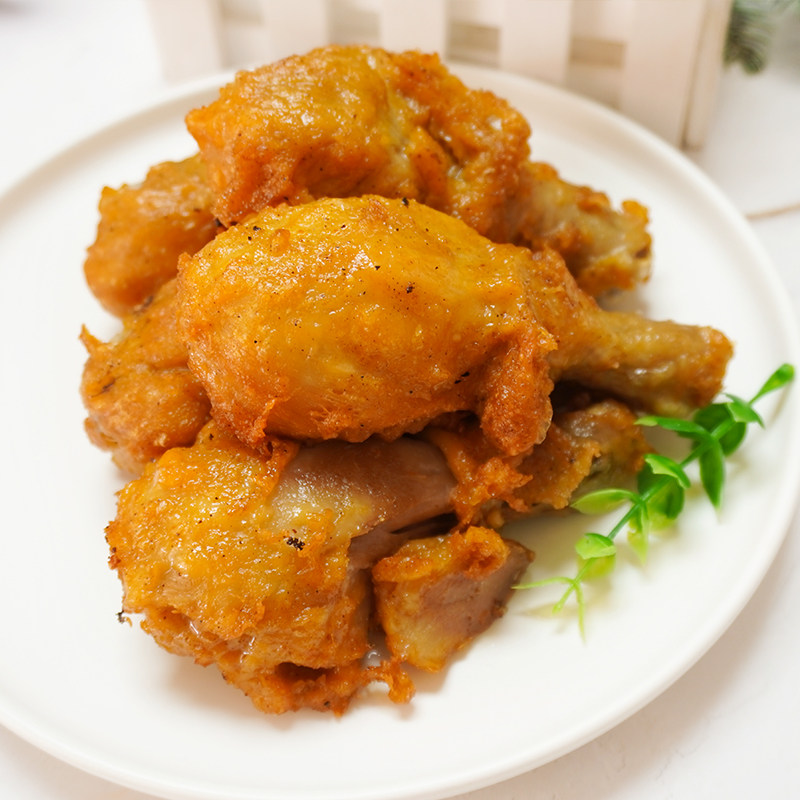 鸡腿盛大藤椒琵琶裹粉腌制脆皮炸小冷冻半成品生鸡腿