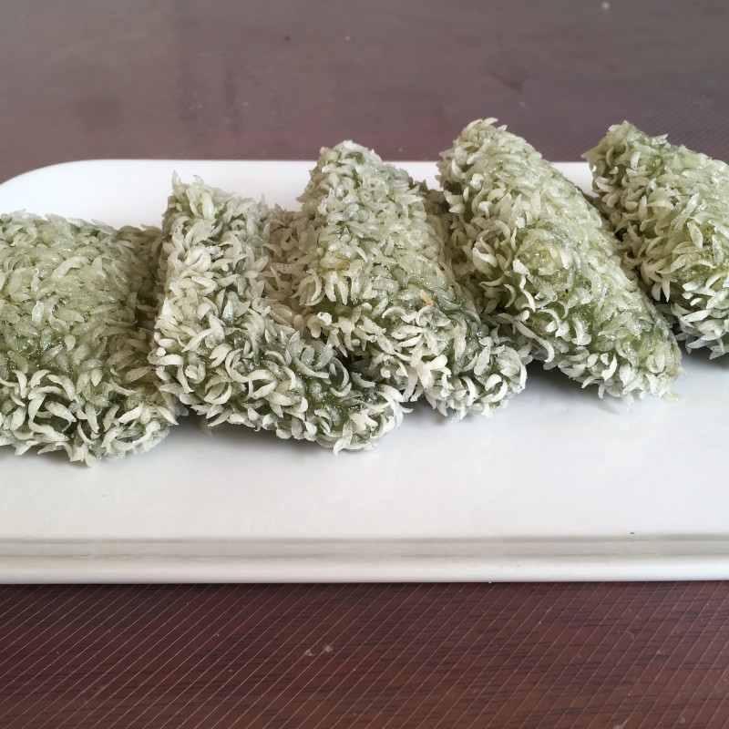 艾衢艾草麻糍320g艾叶糍粑艾饼雪花酒店宴席传统中式糕点