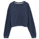 2020 autumn and winter new Korean version of the small man plus velvet thickening capless high waist short sweater women loose top ins 2020 autumn and winter new Korean version of the small man plus velvet thickening capless high waist short sweater women loose top ins