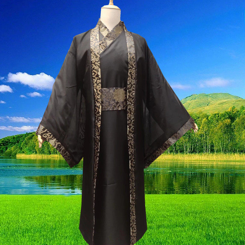 古装汉服男学生古风唐装公子帅气影视侠客写真广袖长袍演出服套装