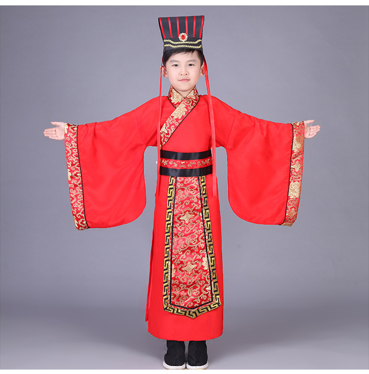男童古装三国演义诸葛亮刘备曹操司马懿周瑜空城计课本剧儿表出服
