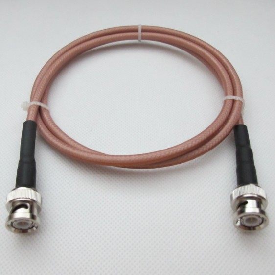 示波器镀银连接线环保出口bnc双公头harbourrg142射频连接线