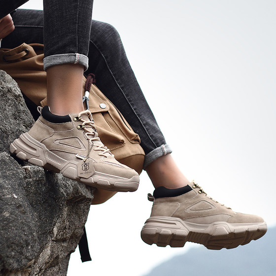 Martin Boots Men's Winter Plush Mid Top Retro Tooling Boots High Top Snow Wear-resistant Desert Boots Casual Versatile Men's Shoes Martin Boots Men's Winter Plush Mid Top Retro Tooling Boots High Top Snow Wear-resistant Desert Boots Casual Versatile Men's Shoes