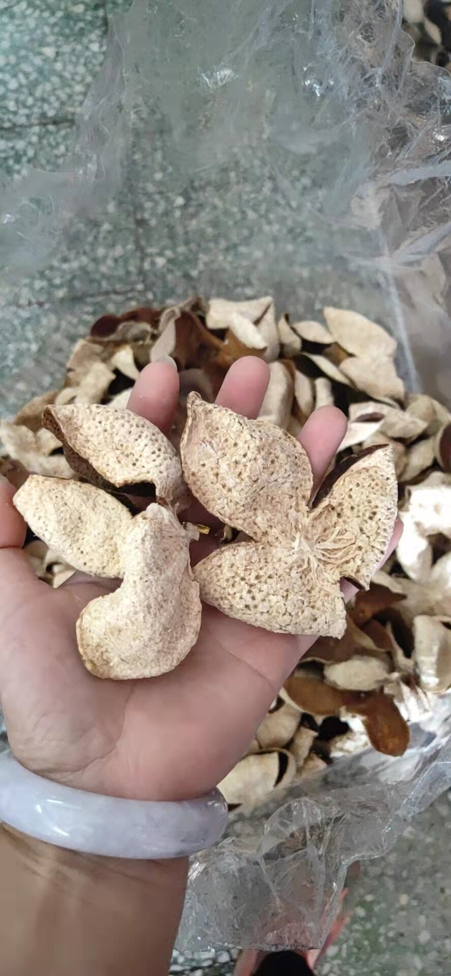 干仓四年正宗新会梅江圈枝大红陈皮生晒自家陈皮