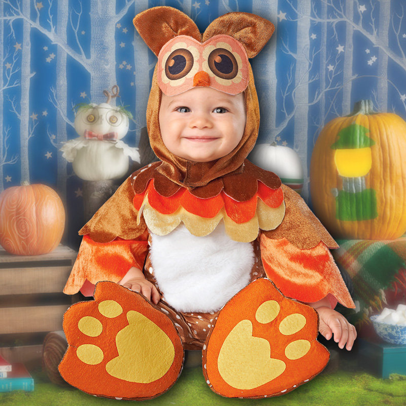 万圣节儿童角色扮演cosplay服装舞台创意动物衣服猫头鹰服饰