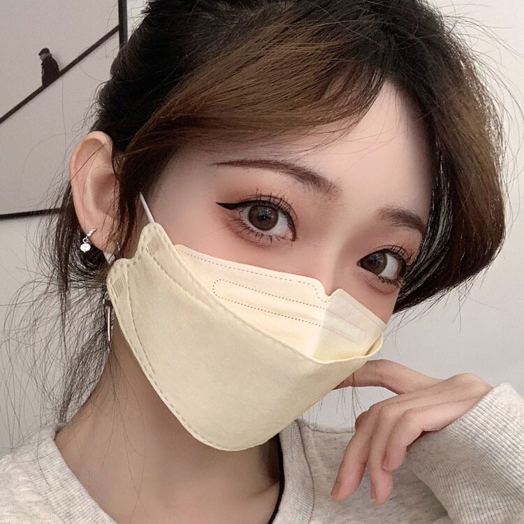 莫兰兰迪彩色一次性口罩防晒3d立体鱼嘴女性口罩