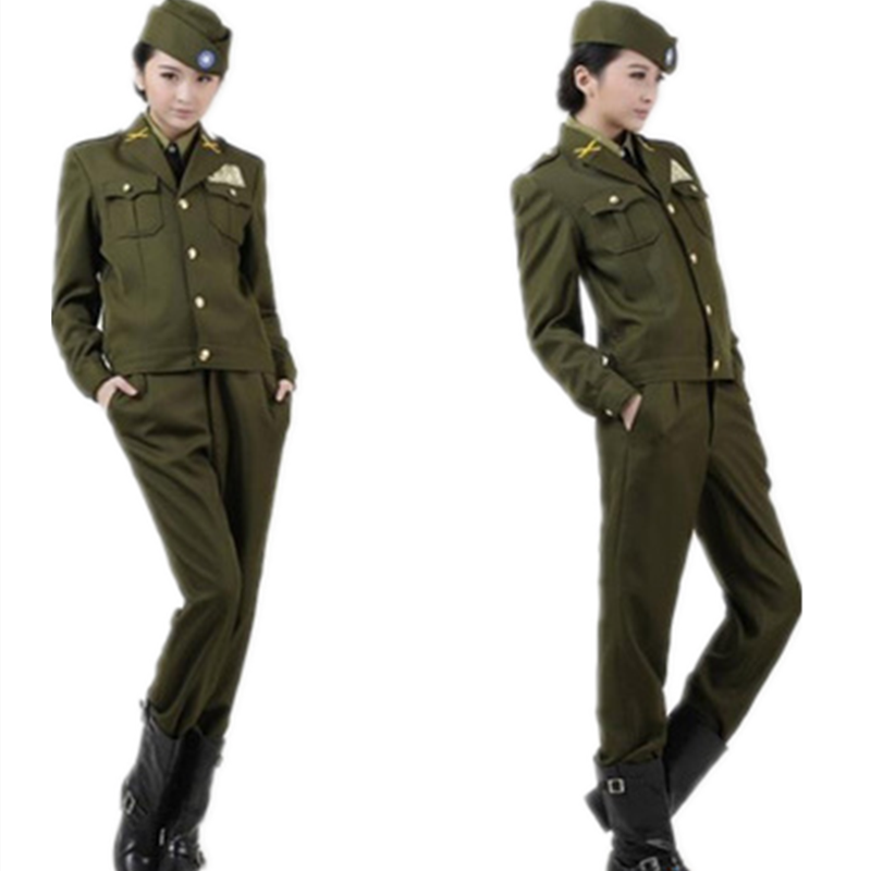 特价民国北伐军装军官官服国民党男女特务红军工装制服