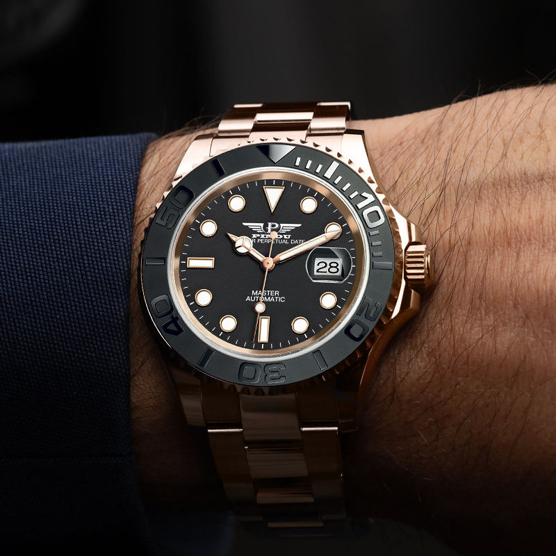 品度pindu-6506金游艇游艇新款手表手表商商务大气腕表国产腕表