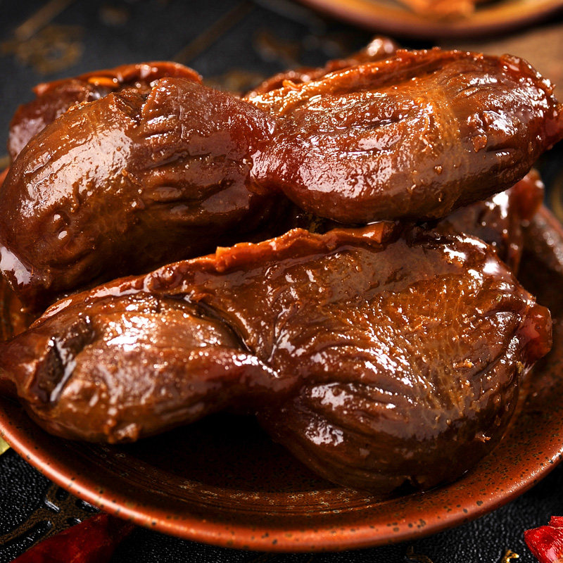 一族香辣鸭肫150gx2南京特产卤味零食鸭肉零食