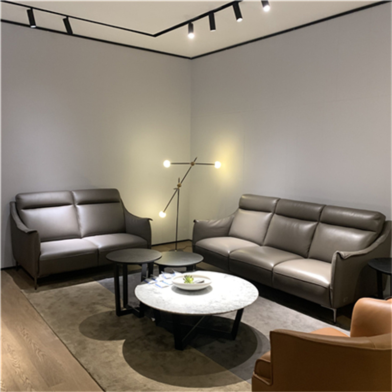 斯帝罗兰真皮沙发头层牛皮现代简约轻奢家用客厅组合家具