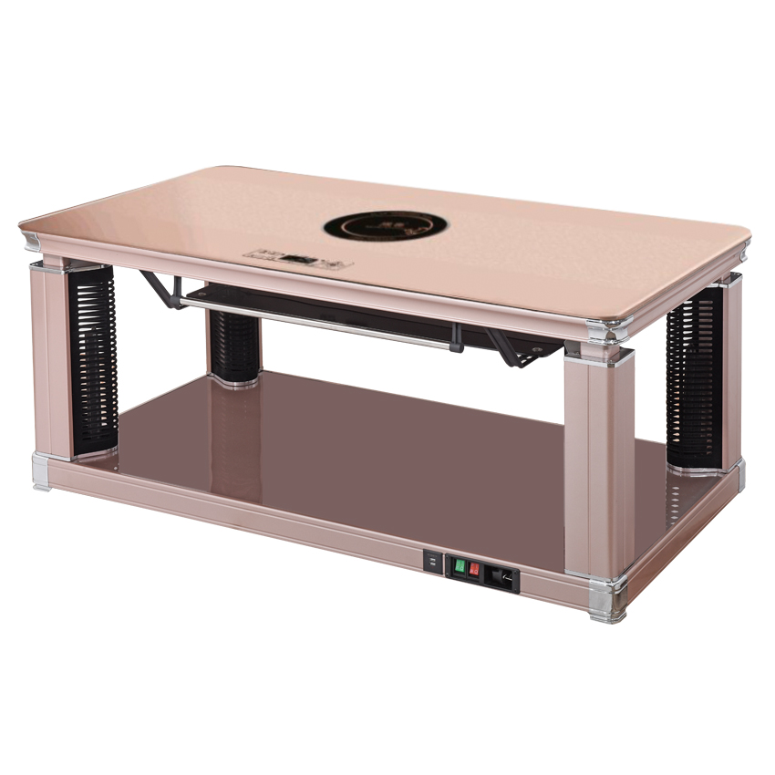 恒温升降取暖茶几家用电烤火炉烤火桌取暖桌电暖桌长方形电暖茶机