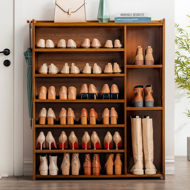 鞋柜家用门口外面过道大容量收纳柜实木经济型多层进门阳台鞋架子