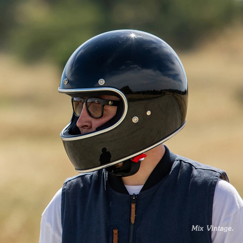 头盔美国正品biltwell小贝同款复古机车全盔哈雷摩托车头盔